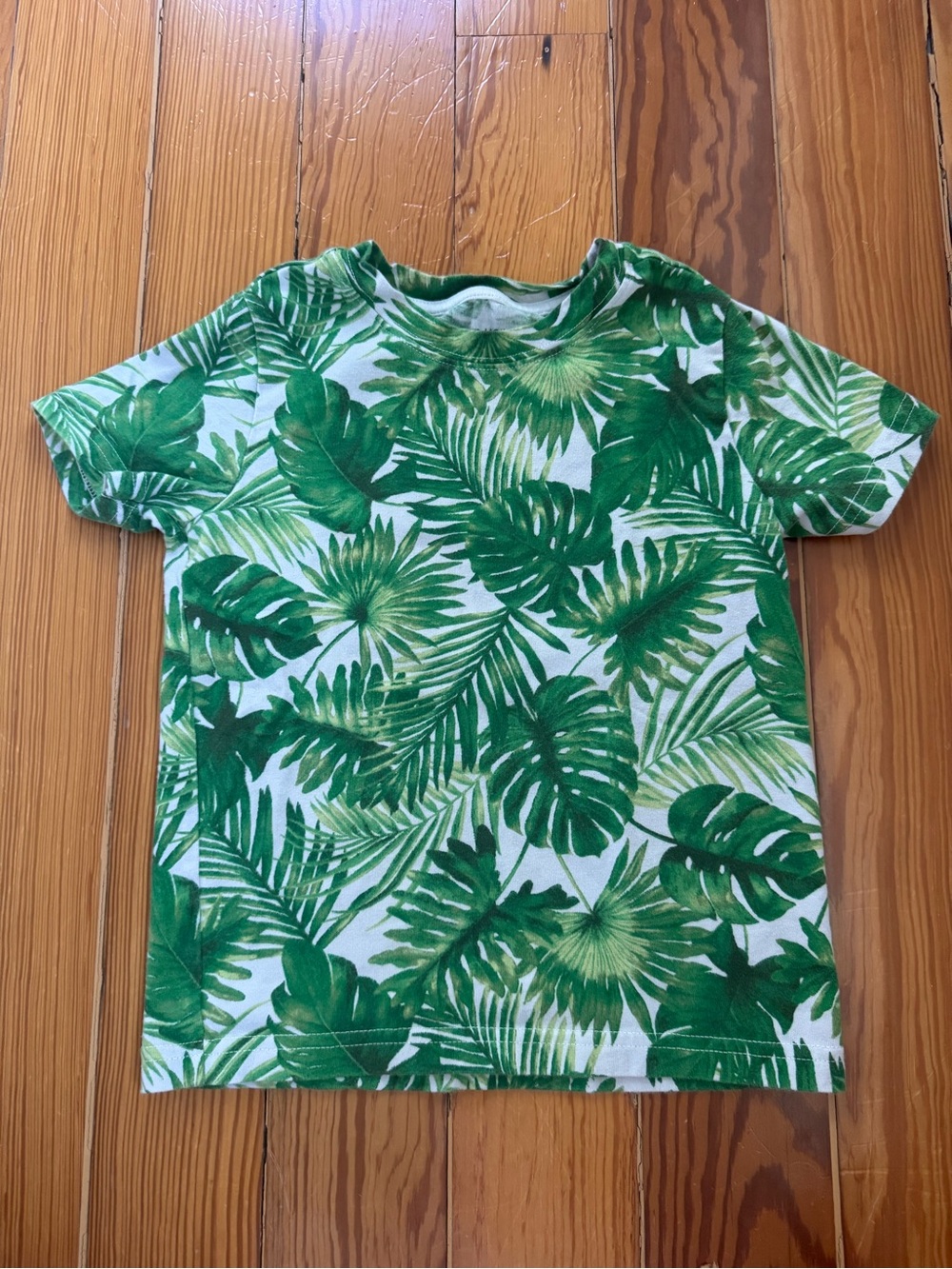Janie and JackTropical Leaf Short Sleeve Tee